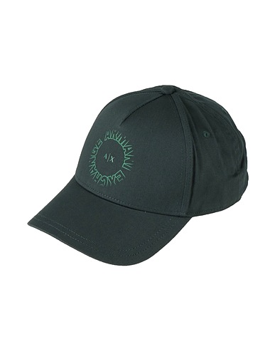 ARMANI EXCHANGE Cappello Verde scuro 100% Cotone