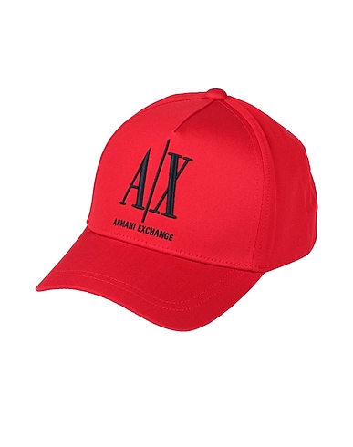 ARMANI EXCHANGE Hat Red 100% Cotton