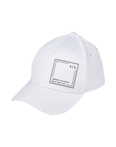 ARMANI EXCHANGE Hat White 100% Cotton
