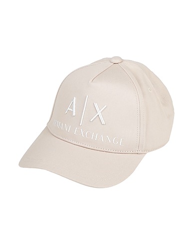 ARMANI EXCHANGE Hat Beige 100% Cotton