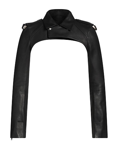 RICK OWENS Jacket Black 100% Cow leather