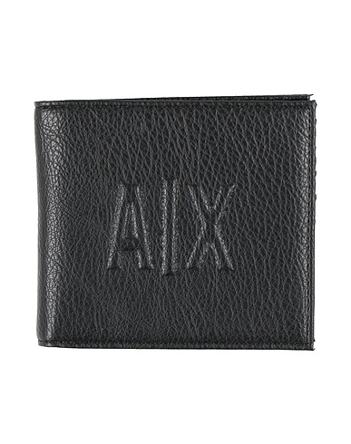 ARMANI EXCHANGE Wallet Black 100% Polyester, Polyurethane