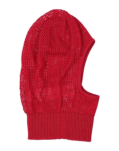 RICK OWENS Hat ROSSO 100% Virgin Wool