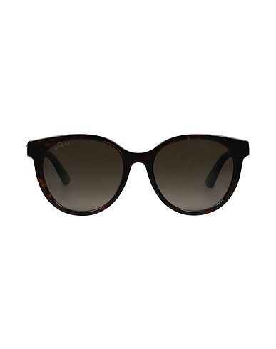 GUCCI Sunglasses Brown Plastic