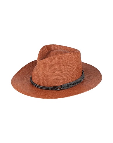 BRUNELLO CUCINELLI Hat Brown 100% Straw