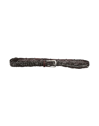 BRUNELLO CUCINELLI Leather belt Dark brown 100% Leather