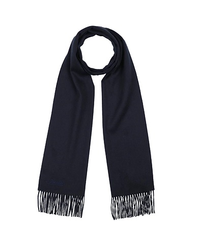 BORSALINO Sciarpe e foulard Blu notte 100% Cachemire