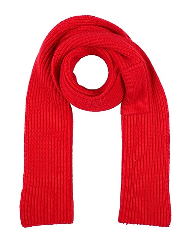 MALÌPARMI Scarves and foulards Red 57% Nylon, 33% Polyester, 5% Alpaca wool, 5% Wool