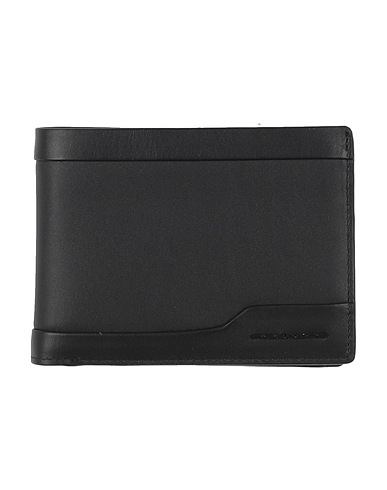 PIQUADRO Wallet Black Leather