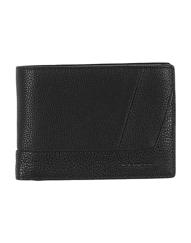 PIQUADRO Wallet Black Leather