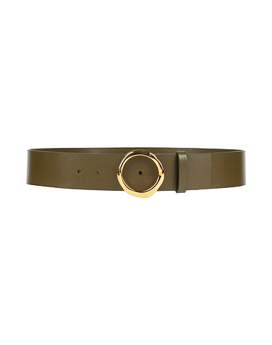 JIL SANDER Regular belt Khaki 100% Cow leather, Brass