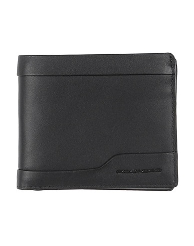 PIQUADRO Wallet Black Leather
