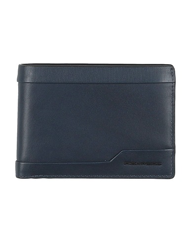 PIQUADRO Portafoglio Blu navy Pelle di bovino