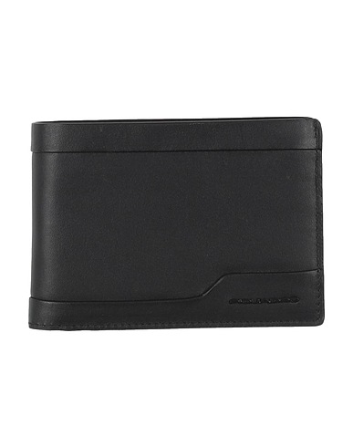 PIQUADRO Wallet Black Cow leather