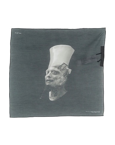 RICK OWENS Scarves and foulards Midnight blue 70% Cotton, 30% Silk