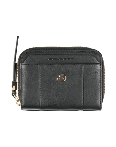 PIQUADRO Wallet Black Leather