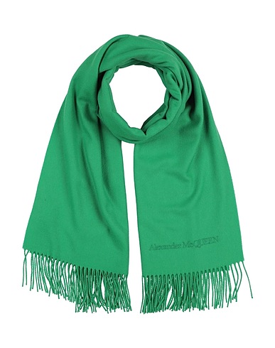 MCQUEEN Scarves and foulards Green 100% Cashmere
