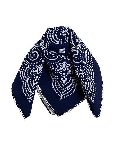 GIVENCHY Scarves and foulards Navy blue 100% Wool