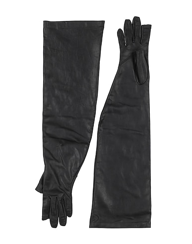 RICK OWENS Gloves Black 100% Calfskin
