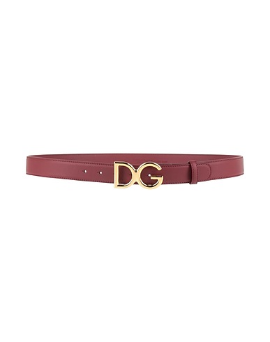 DOLCE&GABBANA Стандартный ремень Шоколадный 100% Телячья кожа
