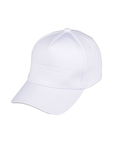EMPORIO ARMANI Hat White 92% Polyester, 8% Elastane