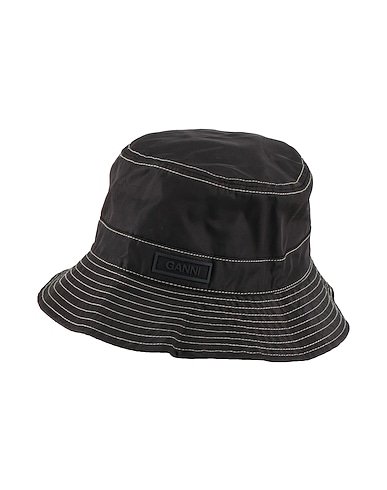 GANNI Hat Black 100% Recycled polyester