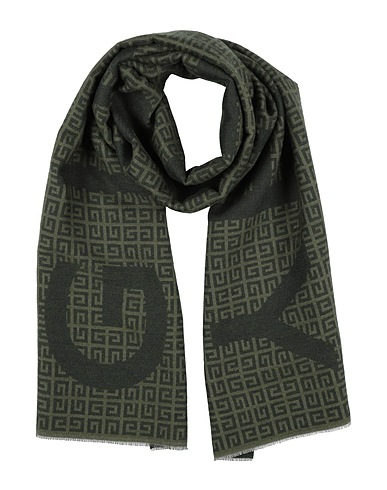 GIVENCHY Scarves and foulards Military green 84% Wool, 8% Virgin Wool, 8% Silk
