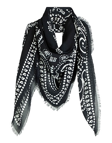 GIVENCHY Sciarpe e foulard Nero 90% Modal, 10% Cachemire