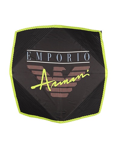 EMPORIO ARMANI Scarves and foulards Black 100% Polyester