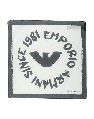 EMPORIO ARMANI Scarves and foulards Ivory 100% Cotton