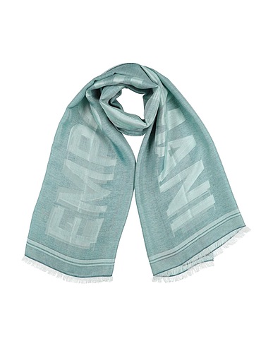 EMPORIO ARMANI Scarves and foulards Turquoise 46% Acetate, 27% Viscose, 27% Modal