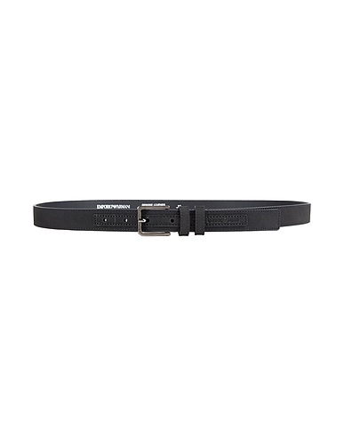 EMPORIO ARMANI Leather belt Black Leather