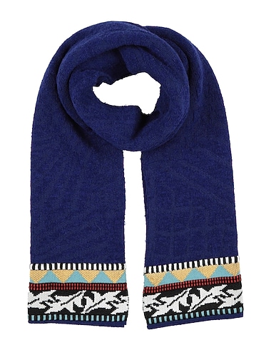 M MISSONI Scarves and foulards Dark purple 36% Wool, 32% Viscose, 16% Recycled viscose, 10% Acrylic, 6% Polyester