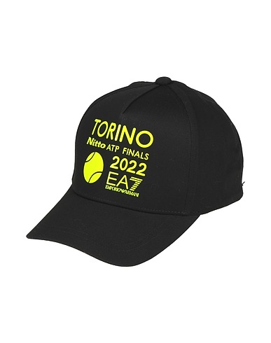 EA7 Cappello Nero 100% Cotone