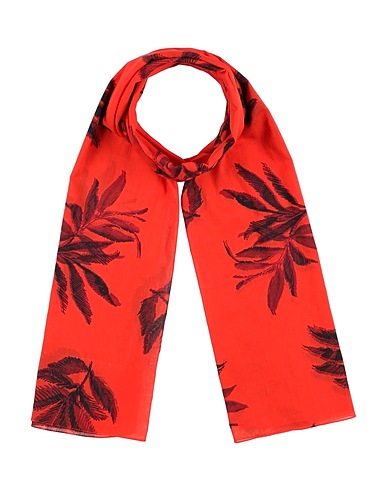 CARACTÈRE Scarves and foulards Tomato red 100% Cotton