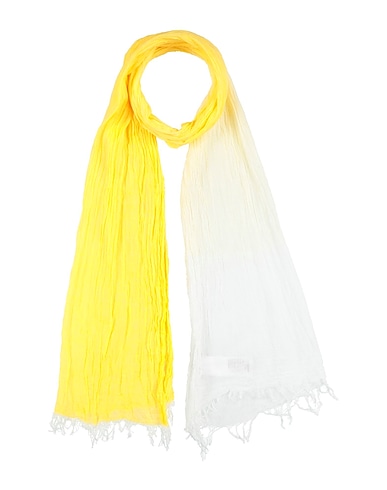 CARACTÈRE Scarves and foulards Yellow 55% Cotton, 45% Lyocell
