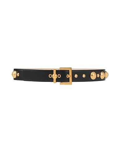 BALMAIN Regular belt Black Calfskin