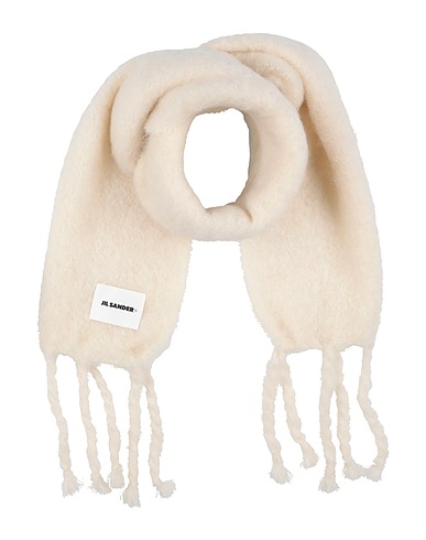 JIL SANDER+ Bufandas y fulares Blanco 73% Lana mohair, 24% Lana, 3% Poliamida
