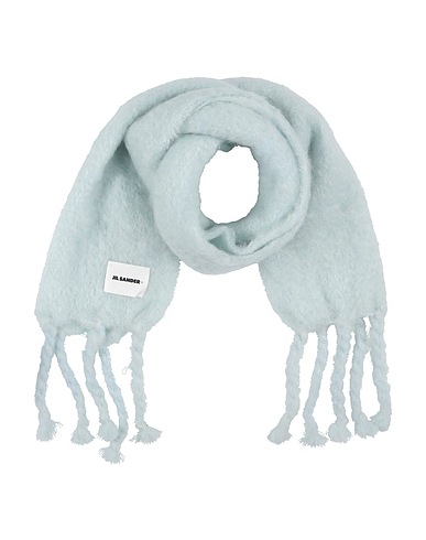 JIL SANDER+ Scarves and foulards Sky blue 73% Mohair wool, 24% Wool, 3% Polyamide