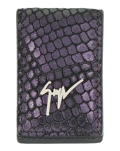GIUSEPPE ZANOTTI Wallet Purple Leather