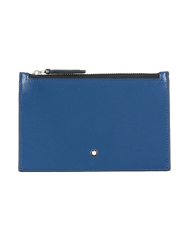 MONTBLANC Bustina Blu Pelle