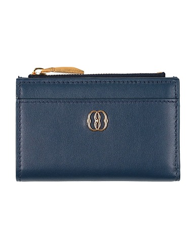 BALLY Wallet Navy Leather