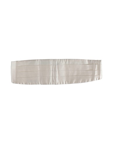 ZEGNA Fabric belt Ivory 100% Silk