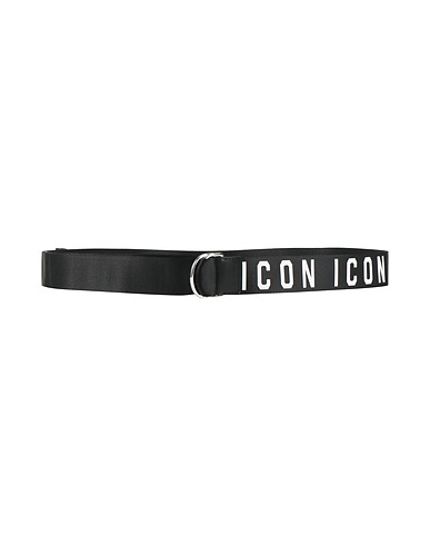 DSQUARED2 テキスタイルベルト ICON ブラック 紡績繊維