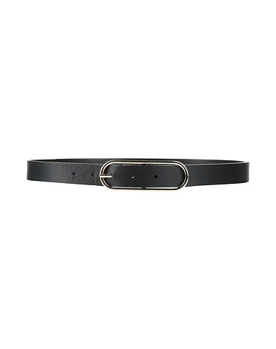 ERIKA CAVALLINI Regular belt Black Leather
