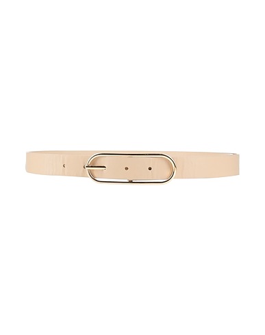 ERIKA CAVALLINI Regular belt Beige Leather