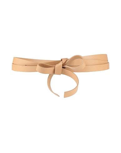 ERIKA CAVALLINI Thin belt Sand Leather