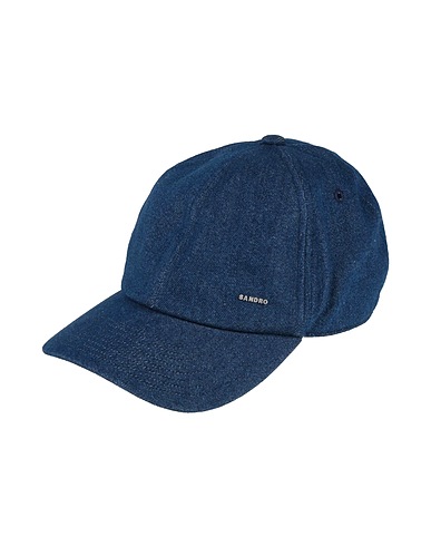 SANDRO Hat Blue 99% Cotton, 1% Elastane