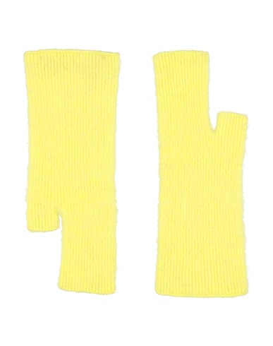JUCCA Gloves Yellow 50% Alpaca wool, 26% Wool, 21% Polyamide, 3% Elastane