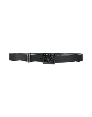 ARMANI EXCHANGE Regular belt Black 100% Polyester
